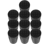iplusmile 10pcs Rubber Walking Stick Tips for Hiking and Mountaineering, Anti-Skid Crutch End Protectors to Increase Friction and Reduce Wear, Suitable for Outdoor Activities