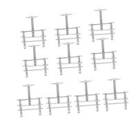 iplusmile 10pcs Screw Compressor Metal Tubing Clips with Spiral Handle Flow Control Laboratory Chemical Biological Teaching Experimental Equipment