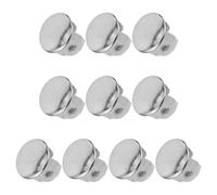 iplusmile 10pcs Shower Diverter Switch Decorative Plug, Plastic Hole Cover Caps, Lightweight Silver Bathroom Use, 4.9-5mm Fit