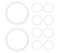iplusmile 10pcs Silicone Bathtub Drain Gasket Seal Ring with Easy Installation and Universal Fit, for Kitchen and Bathroom Sink Sealing and Shower Drain Replacement