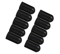 iplusmile 10pcs Silicone Drumstick Practice Tips Silent Drum Stick Mute Protectors Covers Black Fit Drumstick Head for Drum Accessories