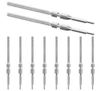 iplusmile 10pcs Silver Steel Watch Repairing Stems Kit Suitable for 8200 Mechanical Movement Practical Tool with Easy Installation for Watch Makers and Band Repair