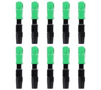 iplusmile 10pcs Singlemode Angled Physical Contact Fiber Optic Connector Quick Coupler Adapter Telecom Grade Pre-embedded Cold Joint for Network Management and Optical Cable Applications