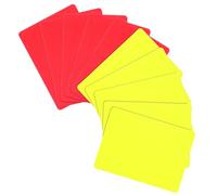 iplusmile 10pcs Soccer Referee Kit PVC Red Yellow Cards Match Accessory for Football Basketball Volleyball School Sports Training Portable Standard