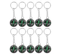 iplusmile 10Pcs Spherical Compass Ball Keychain Set Compact Mini Navigation Compass for Hiking Camping Outdoor Adventures Portable Ball Keyring for Explorers