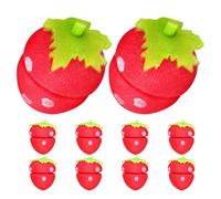 iplusmile 10pcs Strawberry Sponge Hair Rollers, Soft Heatless Curlers for Overnight Styling, Lightweight Sponge Curlers for Women with Short and Long Hair