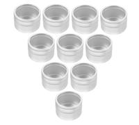 iplusmile 10pcs Sustainable Aluminum Tins Lids Food Storage Containers Airtight Jars for Lip Balm