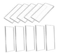iplusmile 10Pcs Transparent Commemorative Banknote Holders Clear Currency Sleeves Protective Storage Cases for Paper Money Collectors and Practical Design