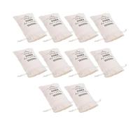 iplusmile 10pcs White Drawstring Bags for Bridal Shower Hangover Party Favor Pouches, Fabric Made Wedding Bags 13x18cm for Bachelorette and Welcome Party