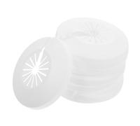 iplusmile 10PCS White Plastic Pipe Cover Decoration Galvanized Fire Pipe Protection Flange Plates for Bathroom Radiator Drain Line PP Material Fit