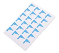 iplusmile 12 Sheets Adhesive Classification Stickers Self Adhesive Label Sticker Red Blue Paper Material Leaves No Trace DIY Use for Paper Plastic Bags