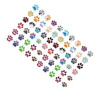 iplusmile 120pcs Removable Dog Paw Decal Stickers Set for Scrapbooking and Journals, Cute Paw Pattern Graffiti Stickers Pack for Birthday Party Favors and DIY Crafts