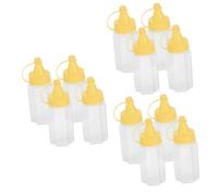 iplusmile 12pcs Compact Sauce Bottles Mini Squeeze Bottles for Ketchup Mustard Dressing Easy to Carry