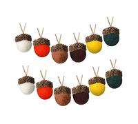 iplusmile 12Pcs Felt Acorn Charms Miniature Felt Acorns Hanging Ornaments for Christmas Tree Decorations Home and Garden DIY Craft Supplies Random Color