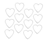 iplusmile 12pcs Heart Shaped Metal Rings for DIY Dreamcatcher Macrame Hoops Wreath Wire Frame Crafting Floral Wreaths Wedding Decorations
