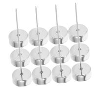iplusmile 12pcs Metal Candle Holders with Spike Reusable Iron Insert Candle Cups for Christmas Tree Decoration and Table Decoration Home Kitchen