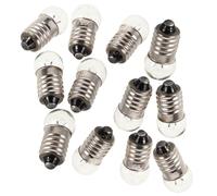 iplusmile 12Pcs Mini Screw Base Electric Bulbs 2.5V 0.3A Tiny Replacement Light Bulbs for Physics Experiment Flashlight Educational Science Kits