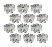 iplusmile 12pcs Mini Silver Mining Car Wedding Box Party Favor Storage Holder for Jewellery, Snacks, Celebration Occasions, Daily Storage