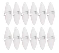 iplusmile 12pcs Pet Cuttlefish Bone Chew for Rabbits and Chinchillas, Safe to Chew and Promotes Clean Healthy Teeth, Includes 12 Hooks Buckle, for Small Animal Dental Care
