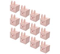 iplusmile 12pcs Pink Rabbit Design Candy Boxes Paper Material with Sealing Design Multipurpose Bunny Boxes for Party Favor