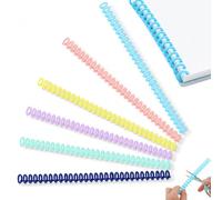 iplusmile 12pcs Plastic Binding Spines Comb Rings 30 Holes, Resisting Bending and Breakage, Easy to Open and Close, for Organizing Your Works and Making Photo Albums