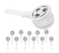 iplusmile 12pcs Soccer Ball Shape Hand Clappers Noisemaker, Portable Plastic Noise Maker, Unique Soccer Theme Party Favors for Sport Themed Parties and Graduation Events