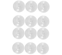 iplusmile 12pcs Transparent Cups for Windshield Sunshade Easy Install Pads for Car Front Window Strong Adhesive Vehicle Sun for Various