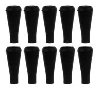 iplusmile 15pcs 6Mm Black Supple Rubber Arrowheads Safety Blunt Arrow Tips Lightweight Archery Practice Points for Target Shooting and Hunting Training