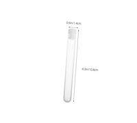 iplusmile 15pcs Clear Test Tubes with Caps for Mascara Brush Holder Travel Friendly Transparent Makeup Brush Storage Containers Compact Sample Bottles and Cosmetics Organization