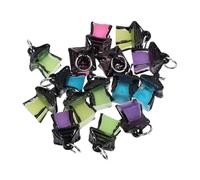 iplusmile 15pcs Mini Luminous Resin LED Lights for Dollhouse Fairy Garden Decorations, Multi-color Miniature Street Lamps for Aquarium, Potted Plants, and Craft Ornaments