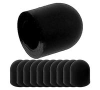 iplusmile 15pcs Silicone Replacement Tips for Stylus Pen Nibs Black Soft Rubber Tips for Capacitive Touch Screen Devices No Writing Noise Compatible with Stylus for Tablet and Phone