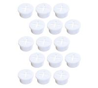 iplusmile 15pcs White Soft Silicone Cable Hole Covers Dustproof Rubber Grommet Wire Cord Organizer for Desk and Office Furniture Wire Management