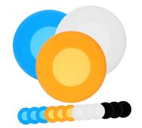 iplusmile 16 pcs Silicone Stethoscope Protective Covers Disposable Soft Head Protectors for Doctors Nurses with Multi Color Orange Blue Black White