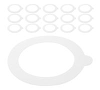 iplusmile 16pcs Silicone Jar Lid Seals Seal Rings for Jars 3.75 Inch White Silicone Replacement Gaskets Airtight Reusable
