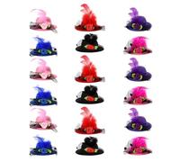 iplusmile 18pcs Mini Hat Hair Clip for Flannelette and Metal Material Does Not Pull or Damage Hair Cute and Versatile Suitable for Beach Parties and Community Events Random Color