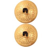 iplusmile 1pair Portable Copper Finger Cymbals for Dancing Percussion Props with Polished Surface Lightweight and Comfortable for Belly Dance Parties and Music Training