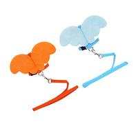 iplusmile 1pc Pet Cat Vest Chest Strap Leash Breathable Angel Design for Kittens and Cats Orange and Comfortable Pet Supplies