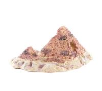 iplusmile 1pc Simulation Pyramid Model Lizard Hiding Hole Ornament for Aquarium Decoration Crawler Box Aesthetic Resin for Reptile Habitats and Fish Tanks