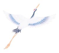 iplusmile 1pcs Clothing Patch Crane Patch National Style Fashion Embroidered Applique Supple Comfortable Polyester for Hats Bags Home Shopping Mall Decoration