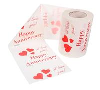 iplusmile 1Roll Valentine Decorative Toilet Paper Ply Tissue with Festive Heart Pattern for Celebrating Love and Adding Cheer to Your Bathroom Decor