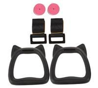 iplusmile 1Set Gymnastics Rings for Professional Pull Up Rings with Straps for Home Strength Training Non Slip Grip for Bodybuilding and Muscle Development