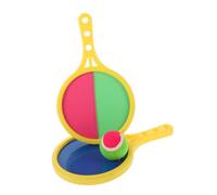 iplusmile 1Set Outdoor Games for Adults Sticky Ball Toss and Catch Set Double Sided Paddles Portable Play Equipment for Family Fun and Physical Activity for Kindergartens and Parks