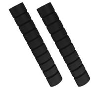 iplusmile 2 Pack Foam Grip Pads for Pull up Bar, Anti Slip Training Sleeves | Black Sponge Tubing, Thick Cushioning, Blister Reduction, Fits Dumbbell Handles and Portable Workouts