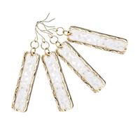 iplusmile 2 Pairs of Rectangular Dangle Earrings for Women, Golden Alloy Material, Versatile Shape and Comfortable to Wear, Elegant and Fashionable Ear Jewelry for Everyday Use