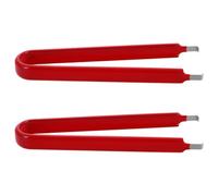 iplusmile 2 Pcs Auto Fuse Puller Mini Fuse Removal Tool with Precision Operation and Quick Repairs Red Pvc and Stainless Steel Construction for Relay on The Go Repairs