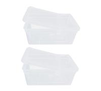 iplusmile 2 Pcs Pets Feeding Box Insects Breeding Container for Turtles Praying Mantis and Other Reptiles Stackable Design with Ventilation for Easy Observation