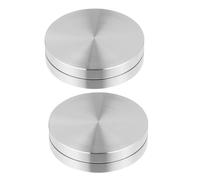 iplusmile 2 Pieces Aluminum Alloy Turntable Bearings Baking Tray Axles Rotating Swivel Bases for Dining Table Glass Lazy Susan Accessories Φ38×h12mm