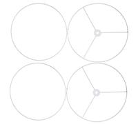 iplusmile 2 Sets Vintage Iron Wire Lampshade Holder Frame Rings Lamp Shade Replacement Parts for DIY Table Floor Lamps Simple Sturdy Design Suitable for Home Restaurant Decoration