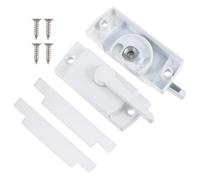 iplusmile 2 Sets White Zinc Alloy Anti-Theft Crescent Sliding Window Locks with Left Mount and Base, Hardwearing Door Latch for Security in Home and Office Windows