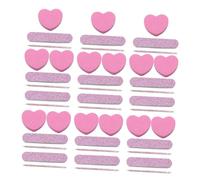iplusmile 20 Sets Manicure Nail Tool Kit with Heart Shaped Sponge File Nail Sticks Polishing Strips and Buffers for Precise Filing Lightweight and Compact for Salon and Home Use